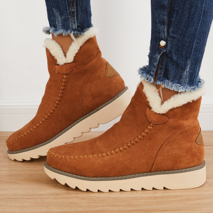 Ladies' Comfortable Ankle Strap Block Heel Boots