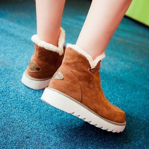 Ladies' Comfortable Ankle Strap Block Heel Boots