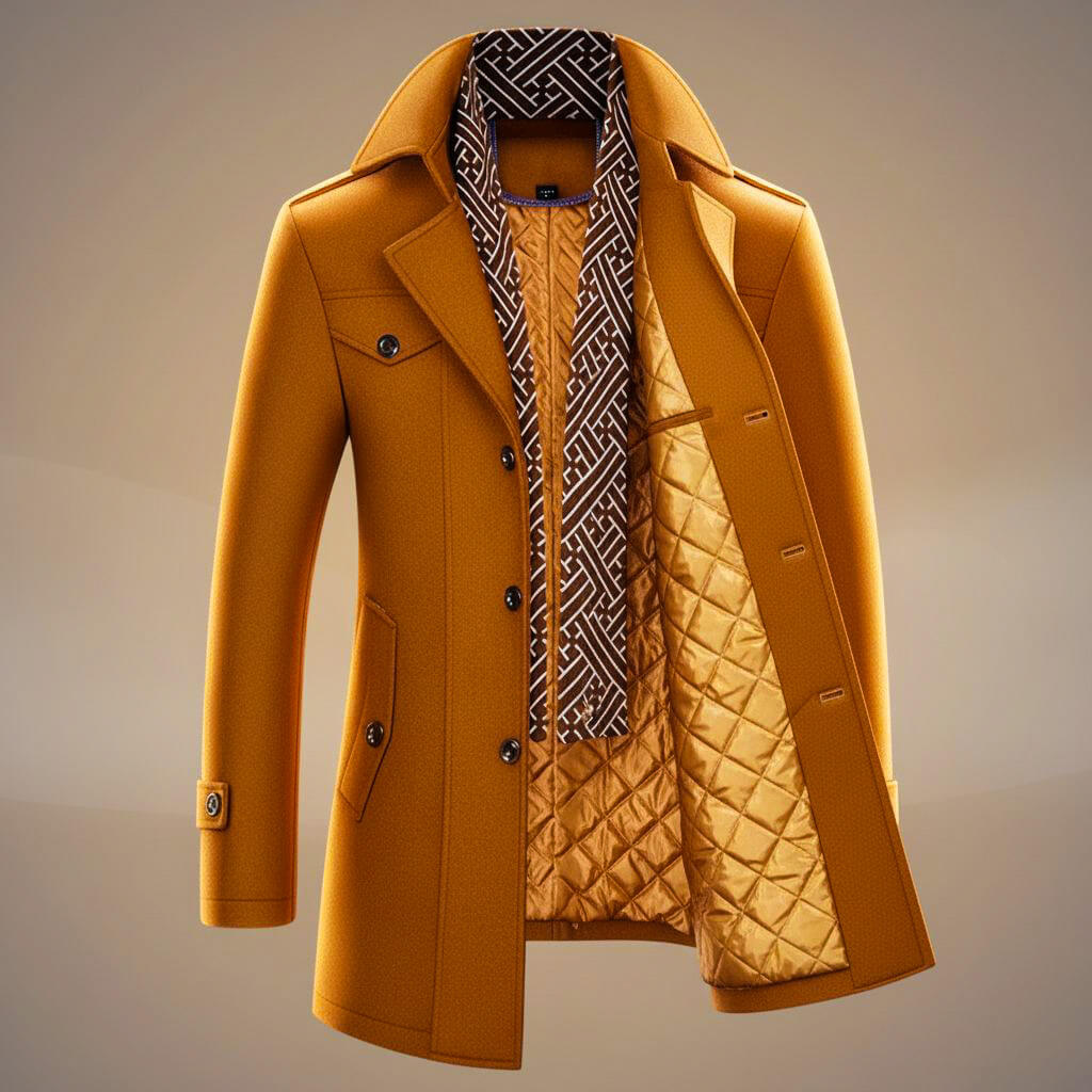 Luxurious Pure Wool Winter Coat