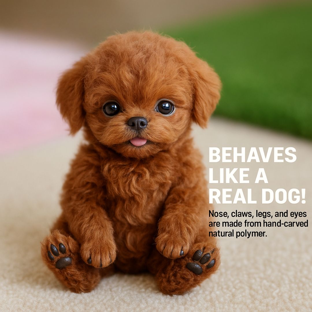 Interactive puppy toy with realistic movement