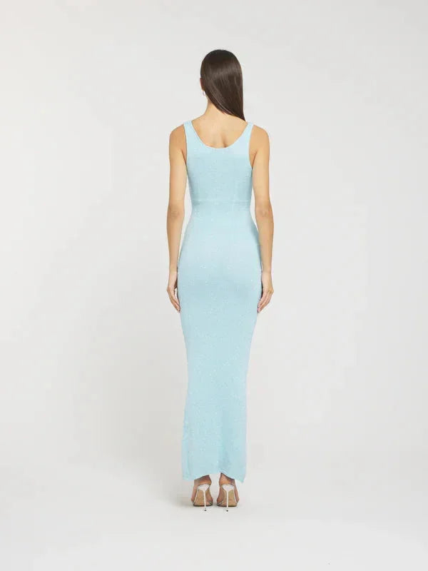 Irina Women's Sleeveless Maxi Dress Icy Blue