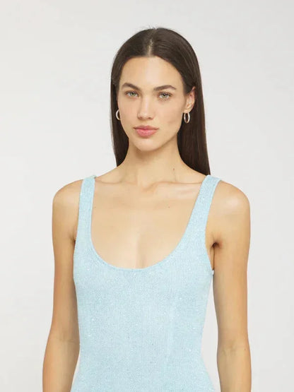 Irina Women's Sleeveless Maxi Dress Icy Blue