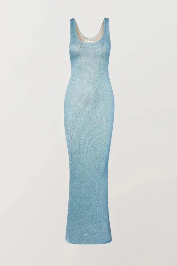 Irina Women's Sleeveless Maxi Dress Icy Blue
