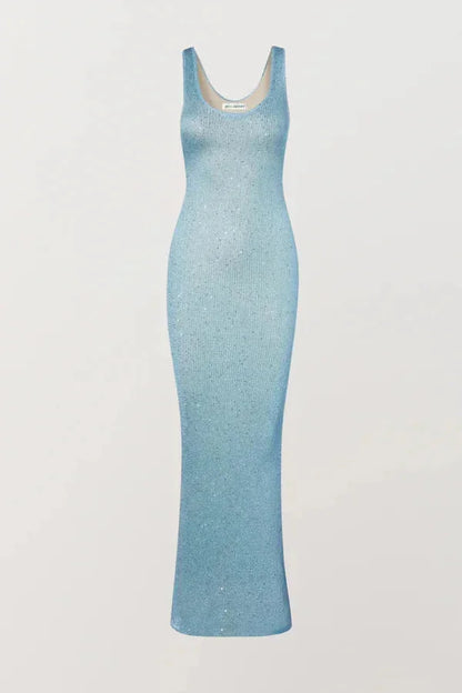 Irina Women's Sleeveless Maxi Dress Icy Blue