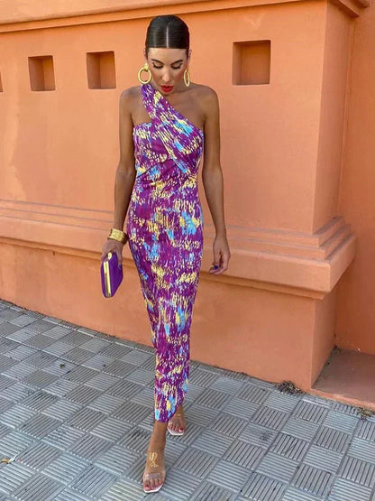 Elegant Ladies Formal Midi Evening Dress