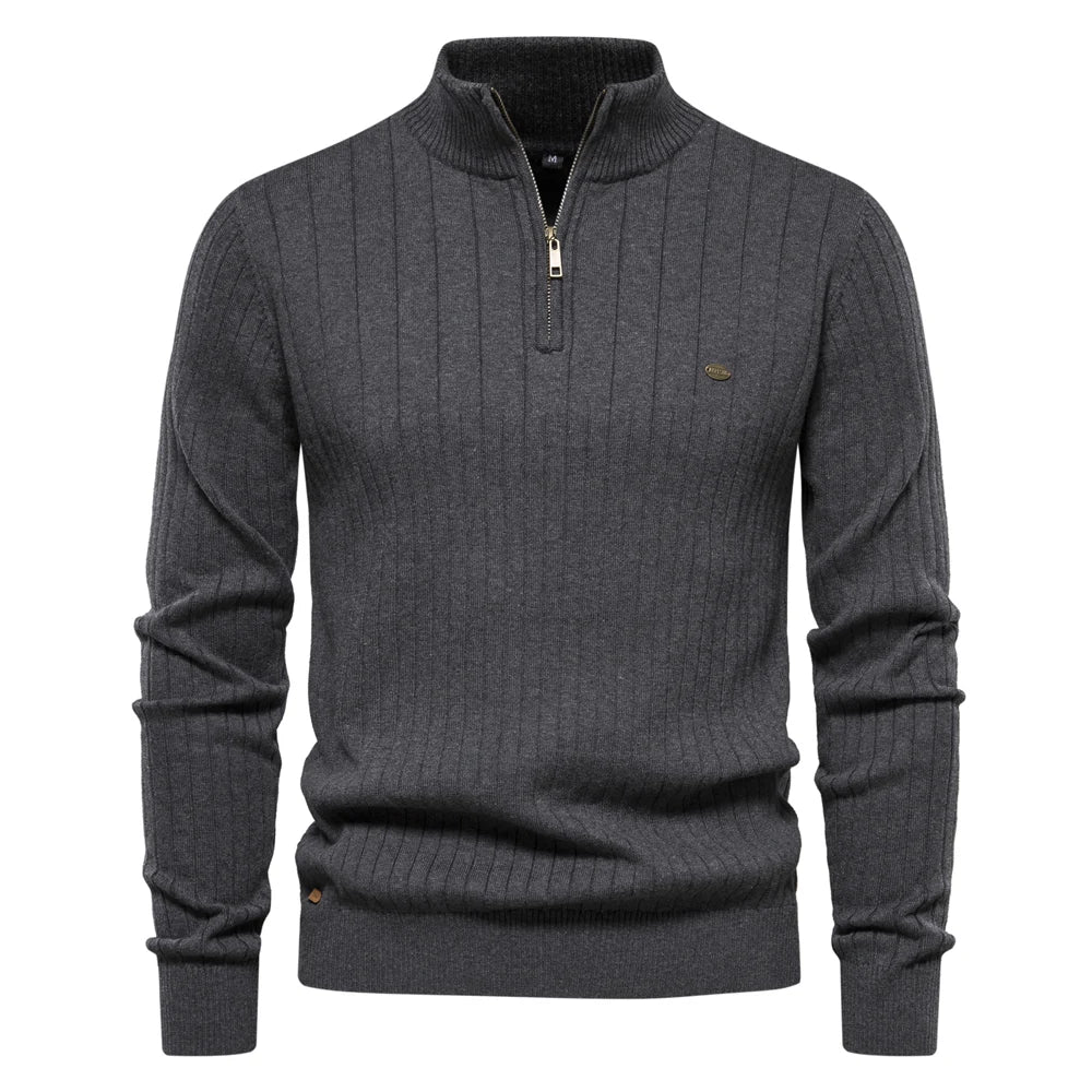 Image of Irving | Men's Half-Zip Slim Fit Sweater
