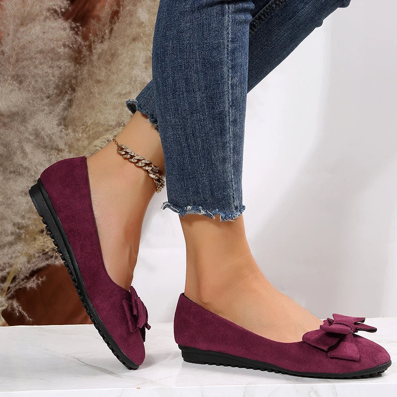 Elegant Ladies Floral Dance Flat Shoes