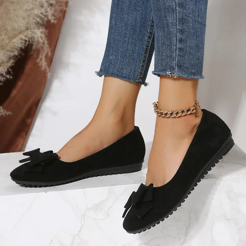 Elegant Ladies Floral Dance Flat Shoes