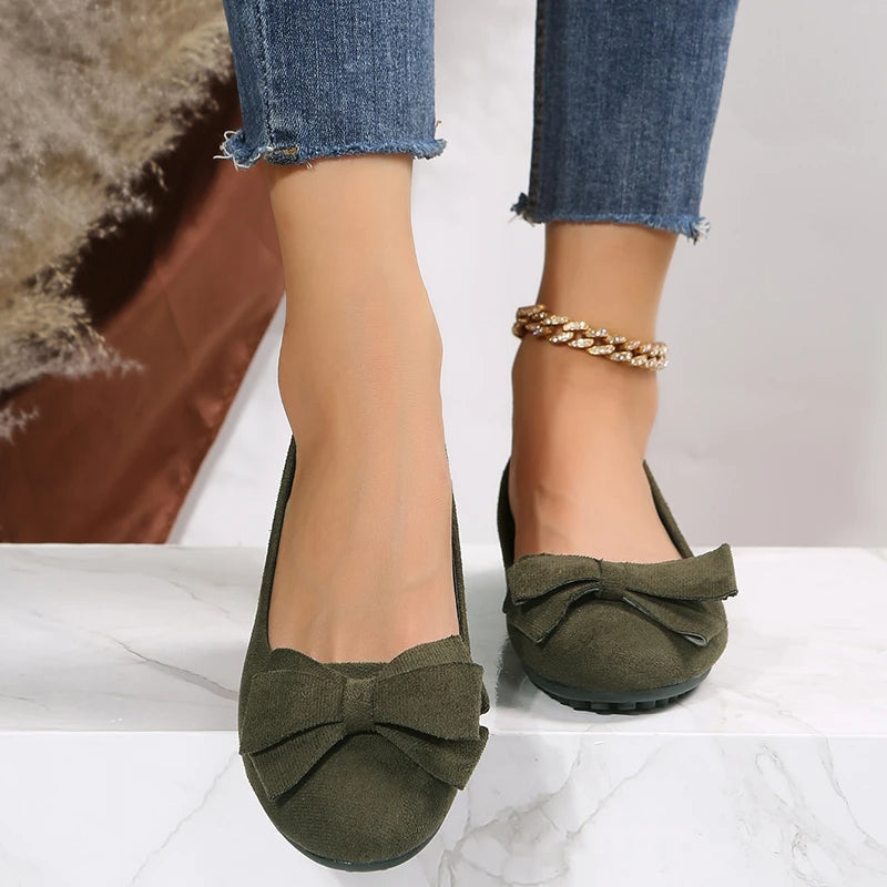 Elegant Ladies Floral Dance Flat Shoes