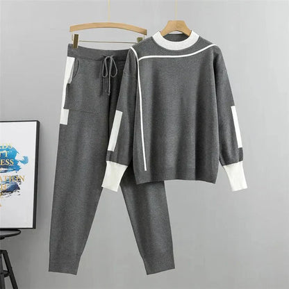 Women's Long Sleeve Tracksuit Adjustable Waist Pants