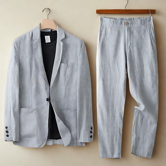 Mens Linen Summer Suit - VibreMode