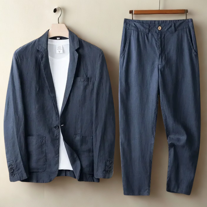 Mens Linen Summer Suit