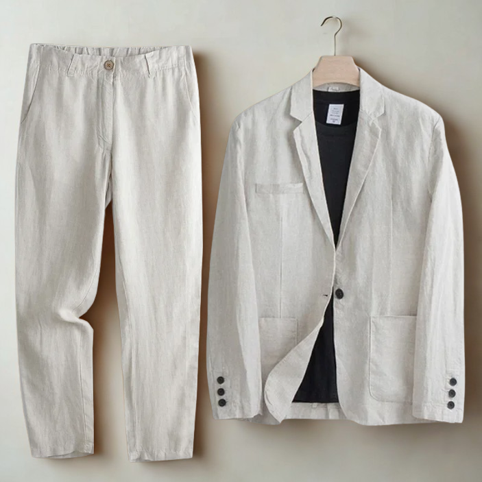 Mens Linen Summer Suit
