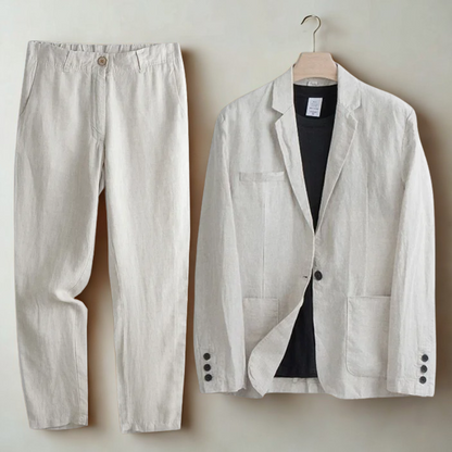 Mens Linen Summer Suit