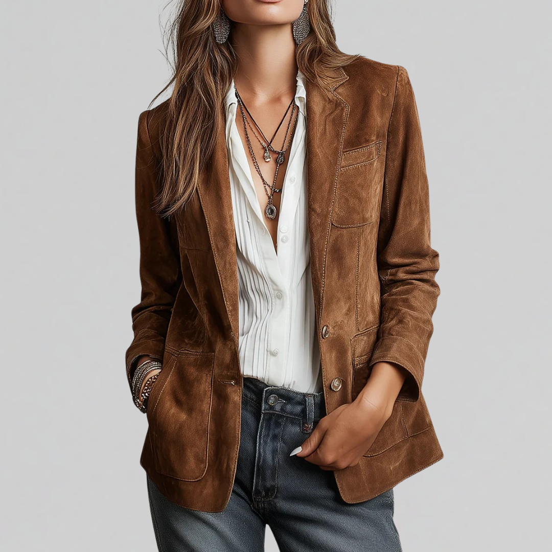 Women's Tailored Blazer Notch Lapel - VibreMode