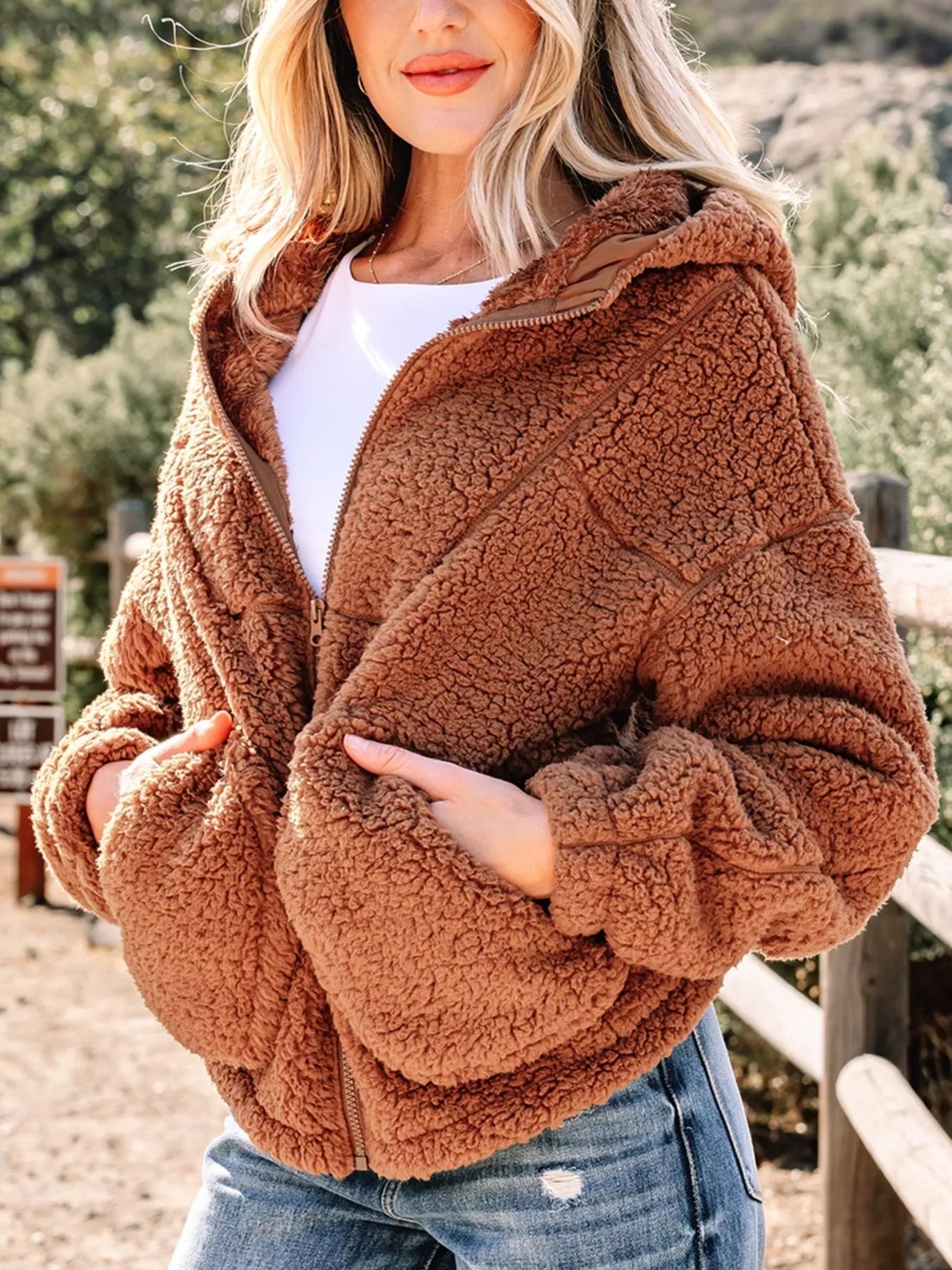 Image of Ivy | Women's Relaxed Fit Zip-Up Jacket
