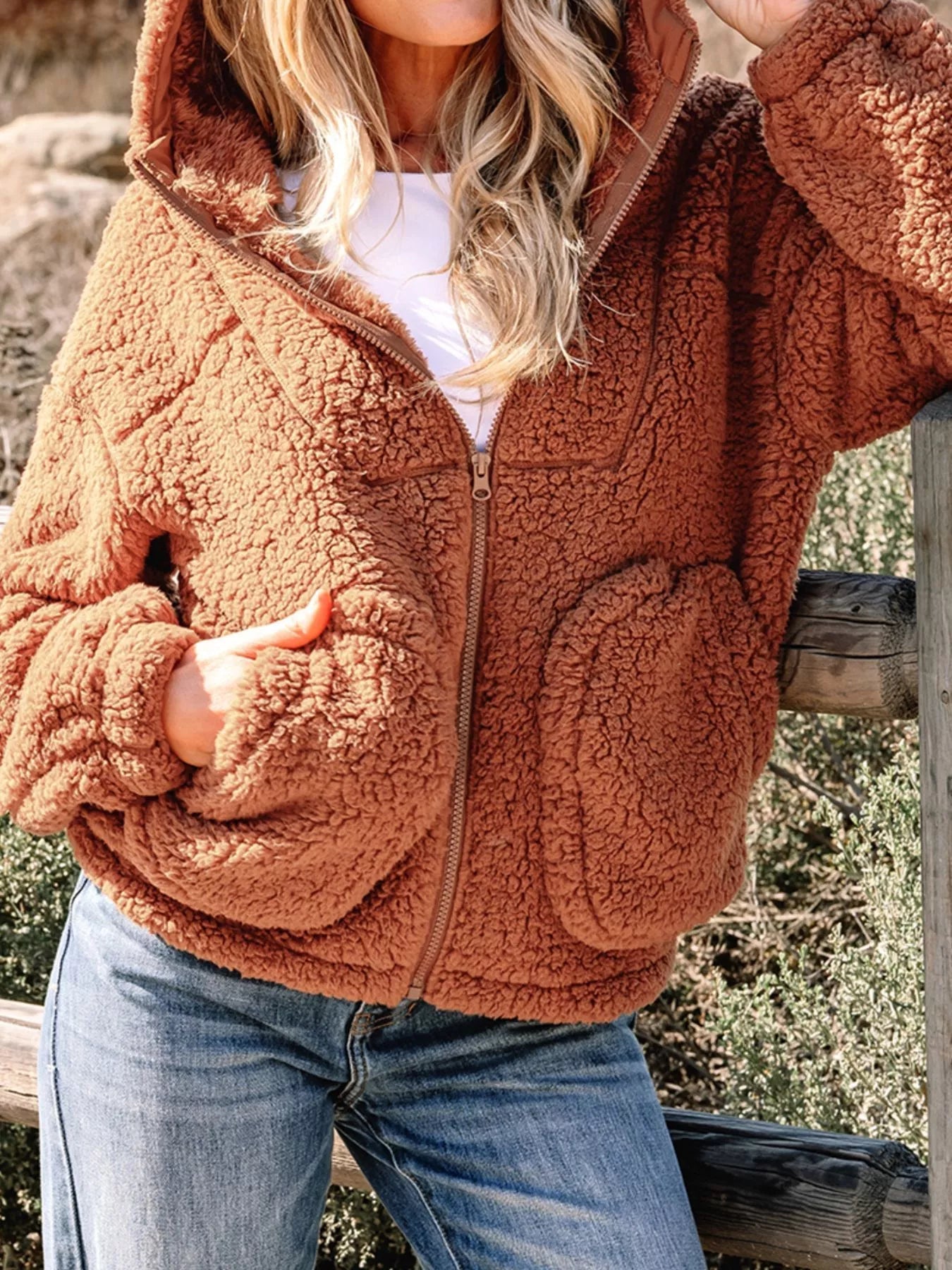 Image of Ivy | Women's Relaxed Fit Zip-Up Jacket
