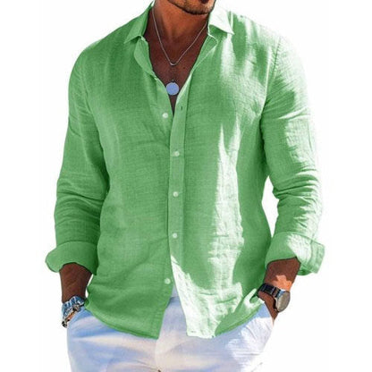 Relaxed Fit Men's Summer Button Down Shirt