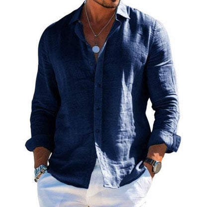 Relaxed Fit Men's Summer Button Down Shirt