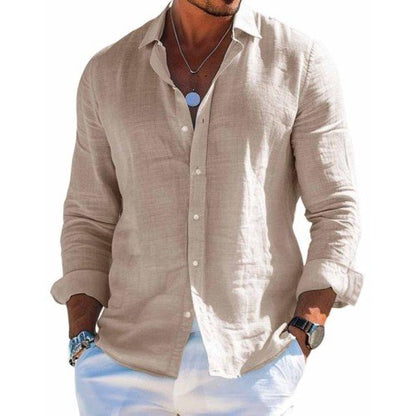Relaxed Fit Men's Summer Button Down Shirt