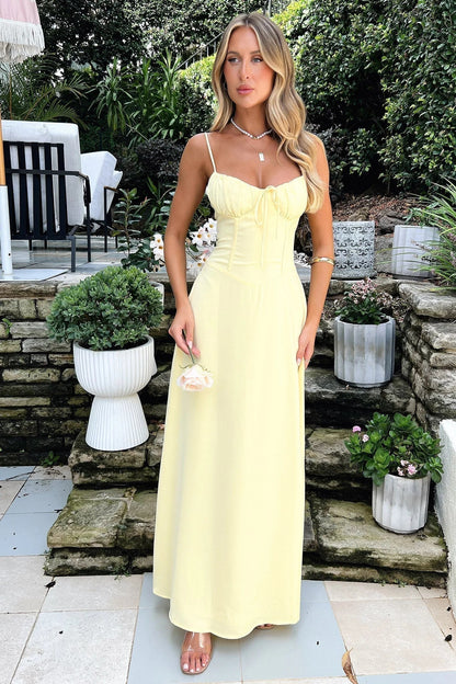 Jadyn Women's Maxi Dress Adjustable Straps - VibreMode