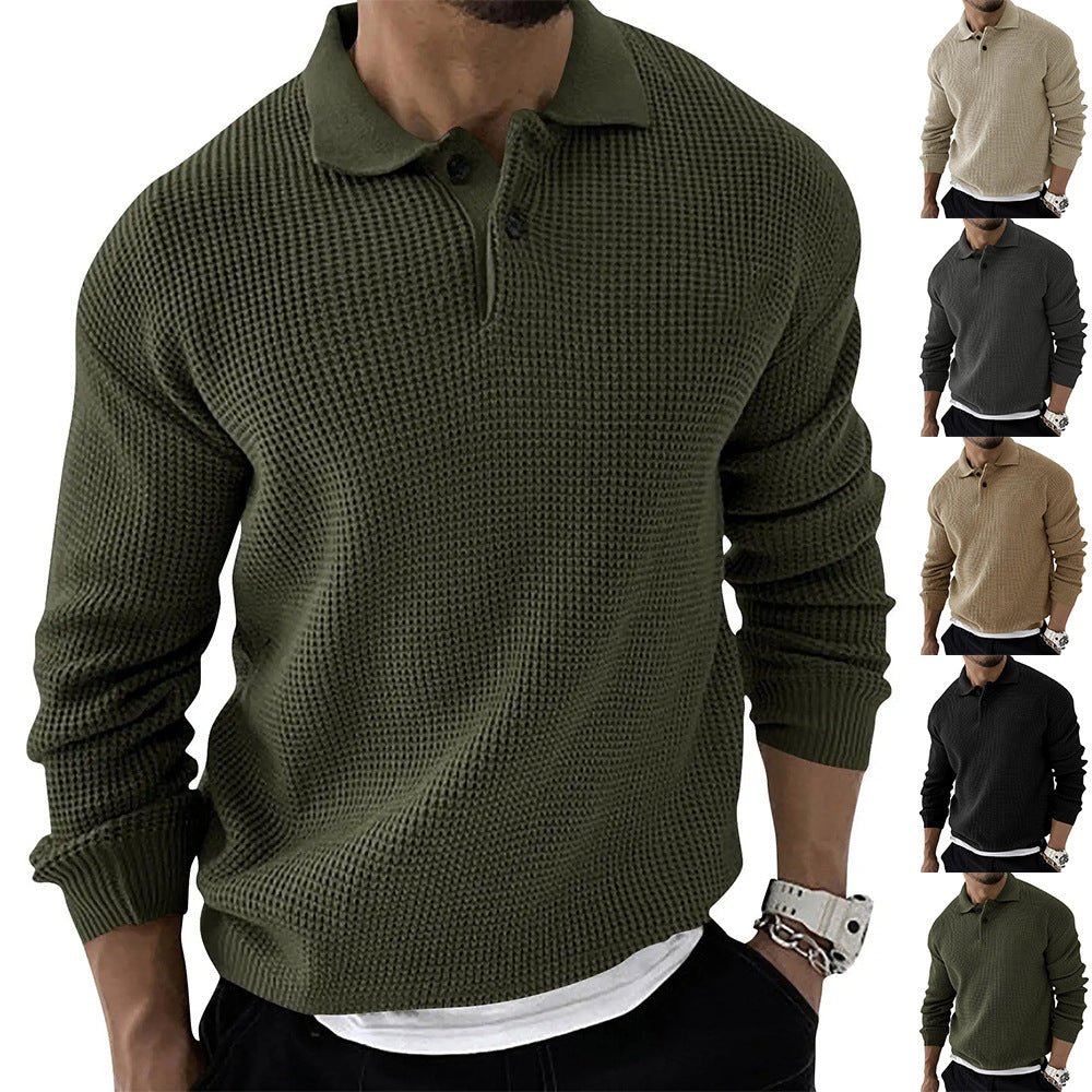 Men's Polo Sweater Button-Down - VibreMode