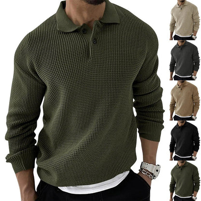 Men's Polo Sweater Button-Down - VibreMode