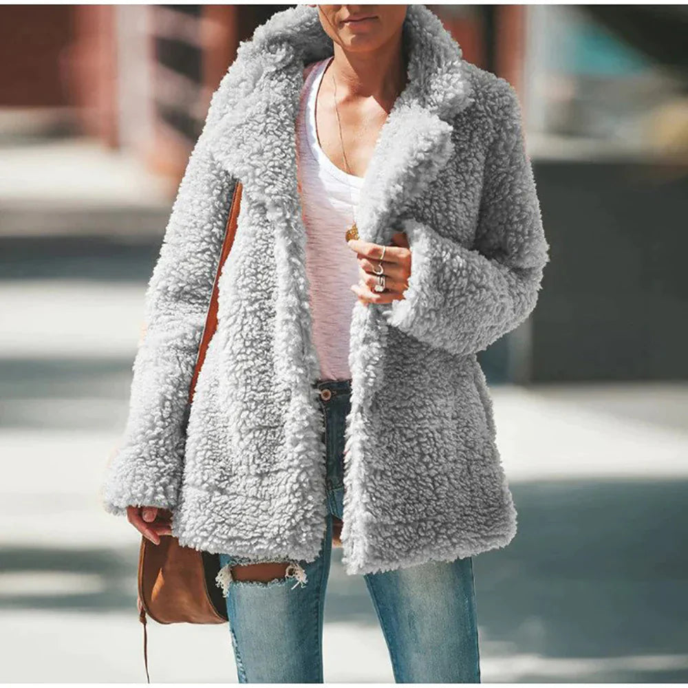 Image of Jamie | Women's Relaxed Fit Teddy Jacket