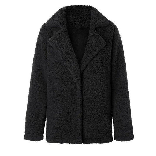 Women's Relaxed Fit Teddy Fleece Jacket - VibreMode