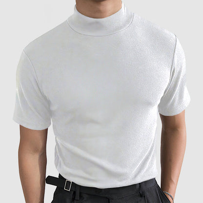 Image of Jamison | Men's Fitted Mock Neck T-Shirt