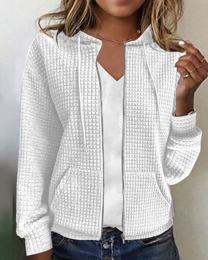 Image of Jane | Women's Zip-Up Casual Hoodie