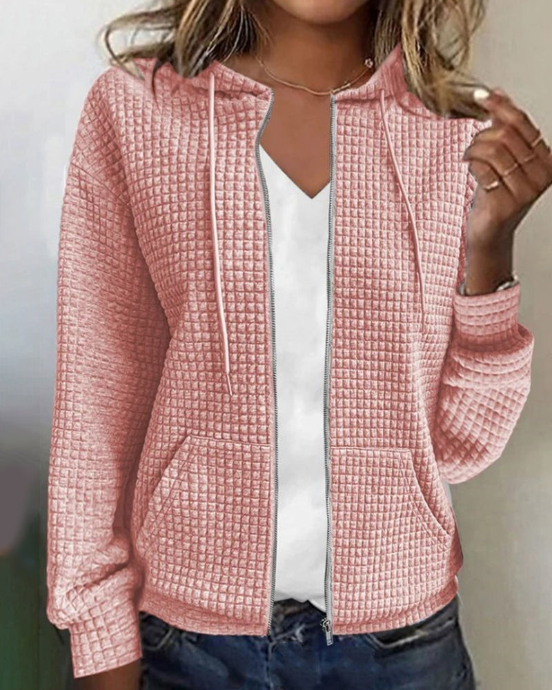 Image of Jane | Women's Zip-Up Casual Hoodie