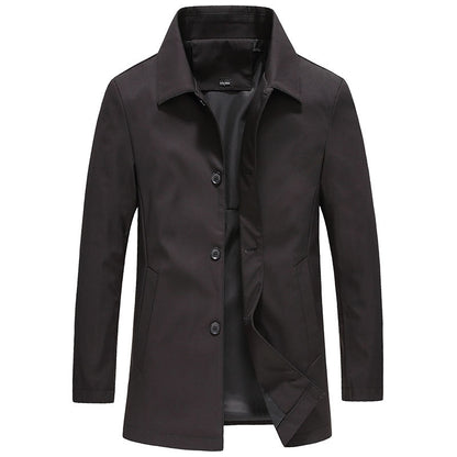 Men's Button Front Car Coat - VibreMode