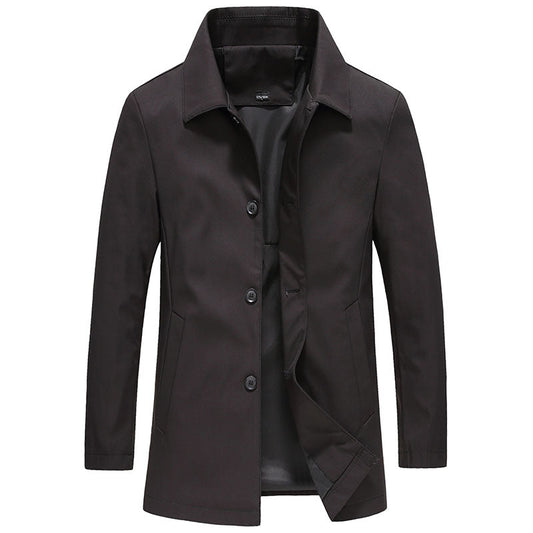 Men's Button Front Car Coat - VibreMode