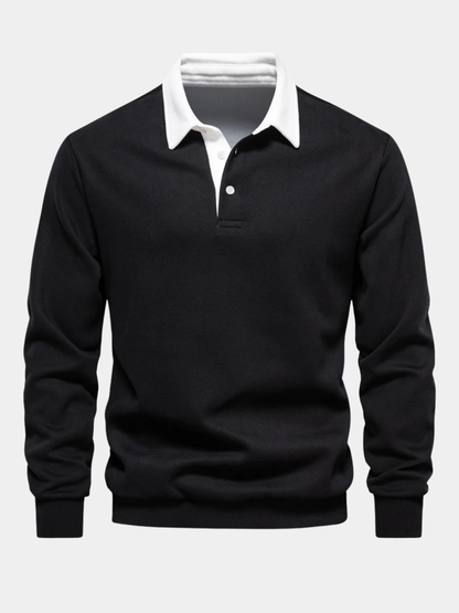 Men's Long Sleeve Rugby Shirt - VibreMode
