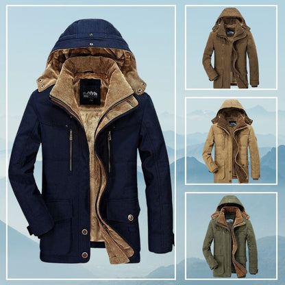 Men's Winter Coat Zip Up Hoodie