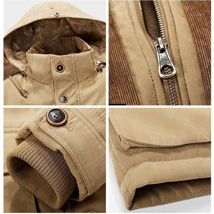 Men's Winter Coat Zip Up Hoodie