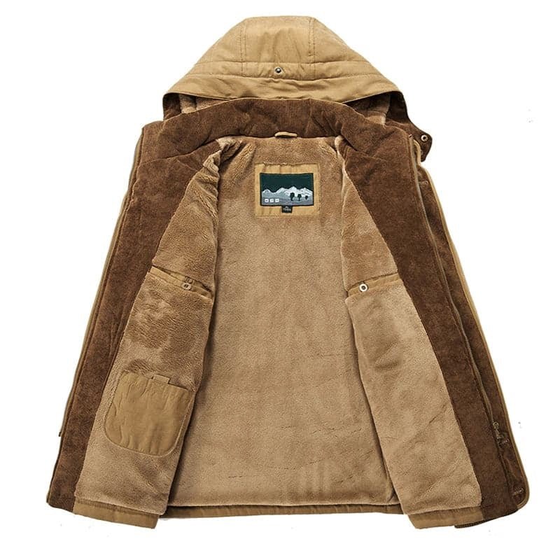 Men's Winter Coat Zip Up Hoodie