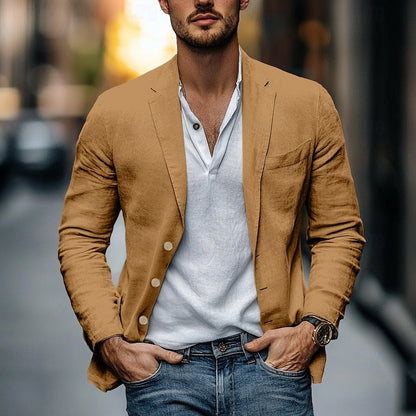 Men's Linen Blazer Lightweight