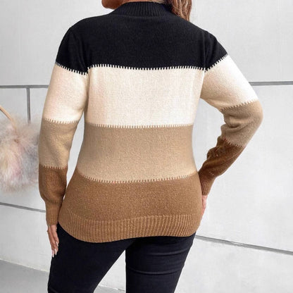 Image of Jeanette | Women's Striped Relaxed Fit Sweater