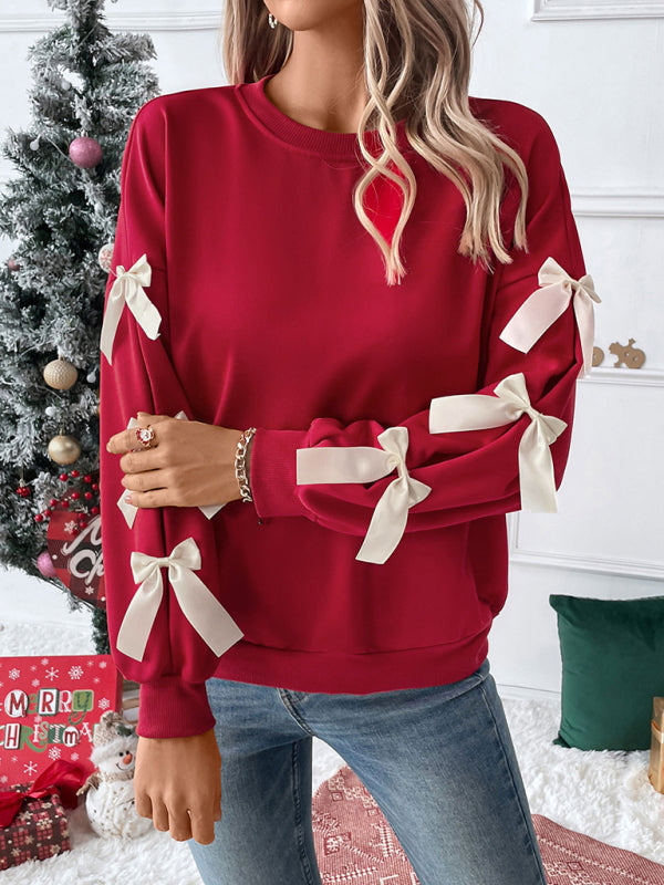 Women's Crew Neck Long Sleeve Sweater - VibreMode