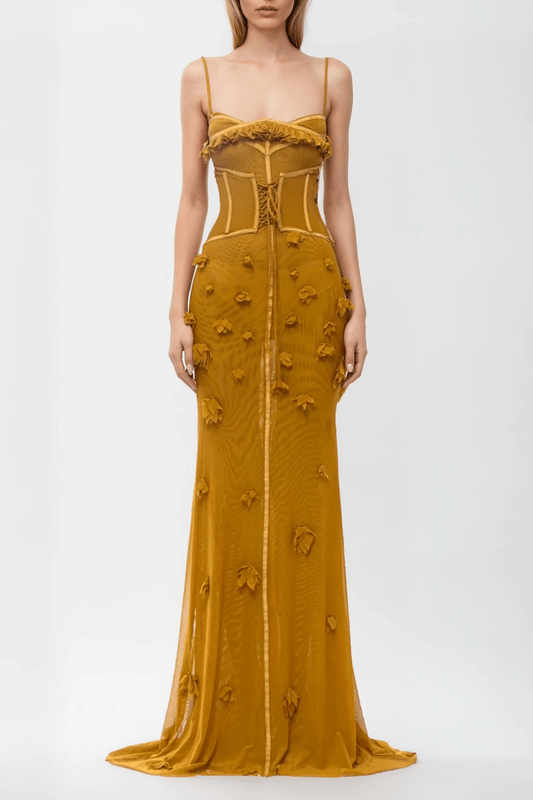 Women's Sleeveless Corset Maxi Dress - VibreMode