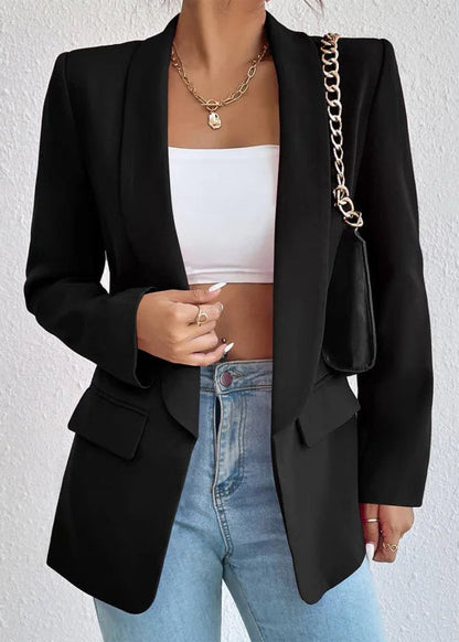 Women's Long Sleeve Open Front Blazer - VibreMode