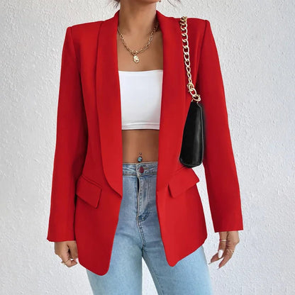 Image of Jillian | Women's Open Front Long Sleeve Blazer