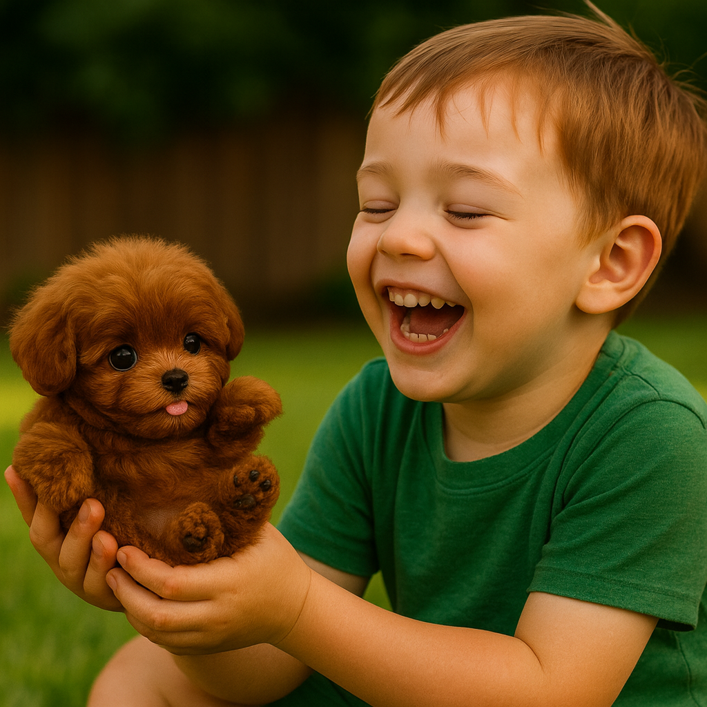 Interactive puppy toy with realistic movement