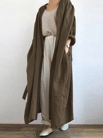 Image of Joan | Women's Long Open Front Duster Cardigan