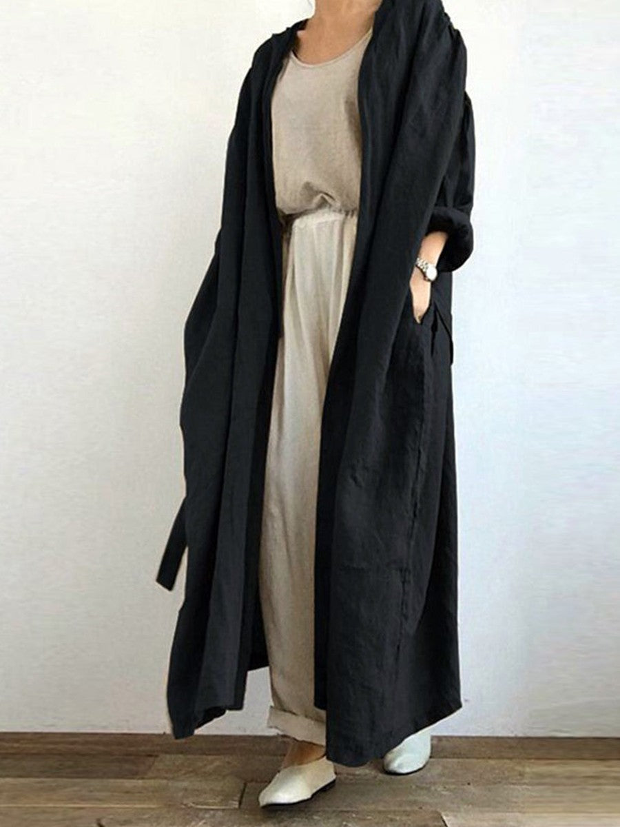 Image of Joan | Women's Long Open Front Duster Cardigan