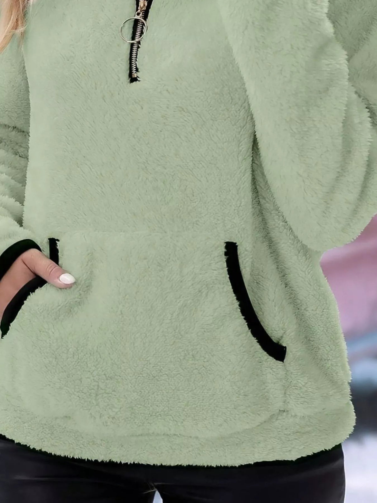 Image of Jolene | Women's Half Zip Fleece Sweater