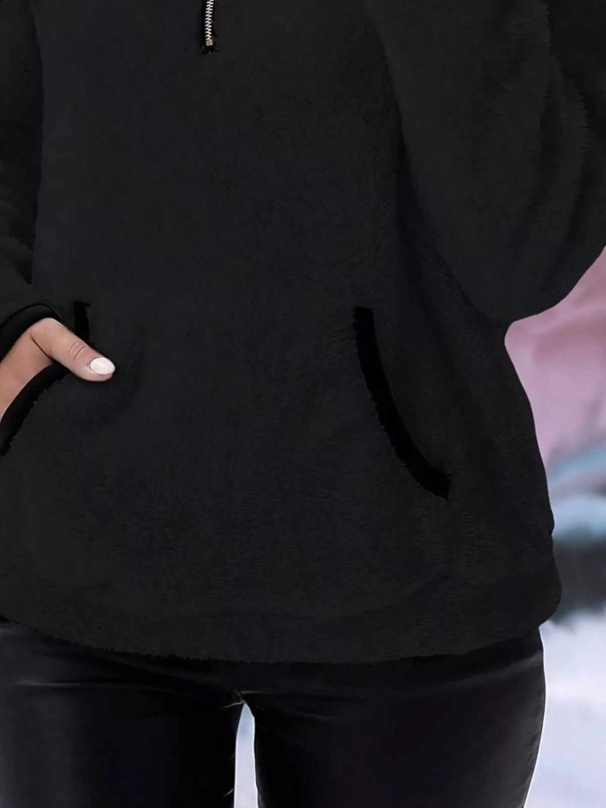 Image of Jolene | Women's Half Zip Fleece Sweater