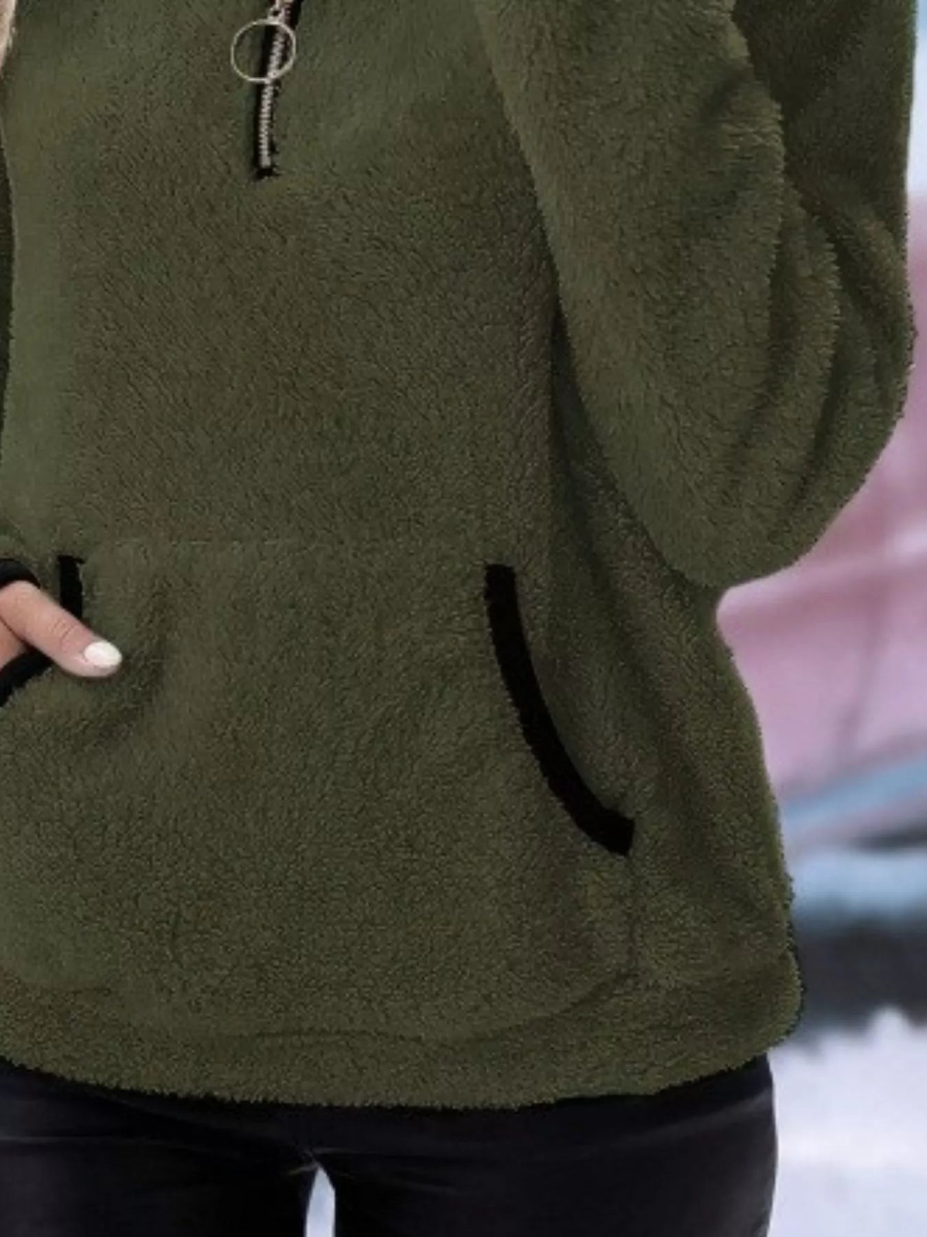 Image of Jolene | Women's Half Zip Fleece Sweater